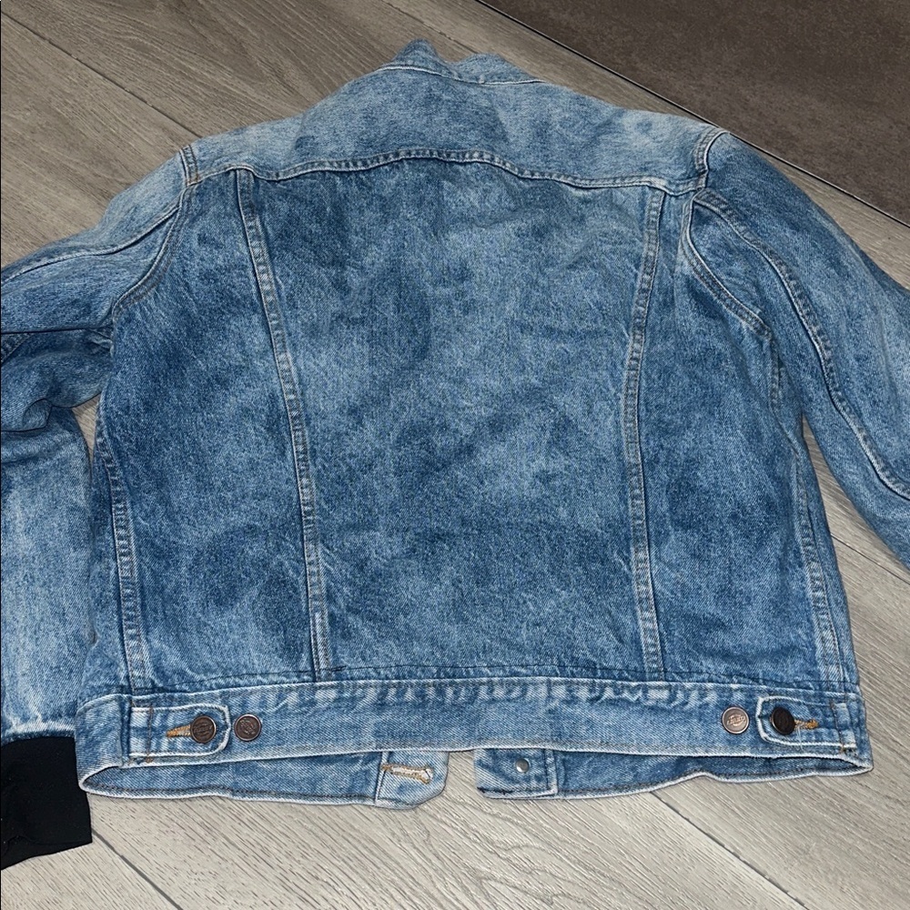 Dickies Women Sherpa lined Blue Denim Jacket size Small - Picture 8 of 10